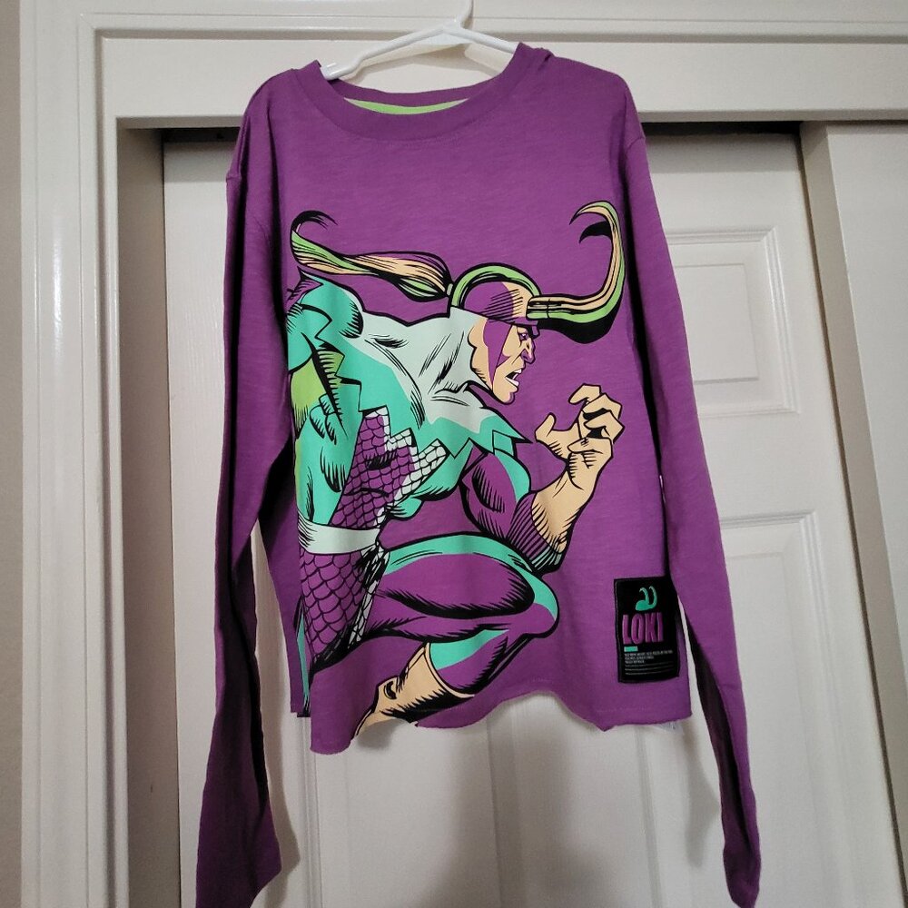 NWT Disney Loki XS Adult Long sleeve